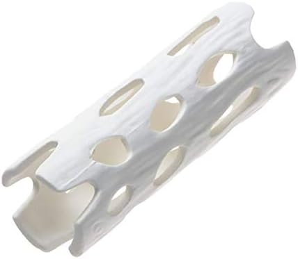 XMHF Aquarium Decor Shrimp Shelter Tube Breeding Hiding Cave Holes Ornaments Fish Tank Decorations White