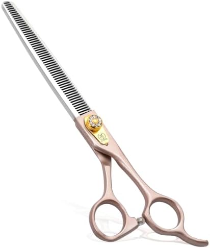 Professional Thinning Scissors for Dog Cat 7.5'' Pet Grooming Scissors 440C Stainless Steel Thinning Shears for Dogs 50/56 Teeth