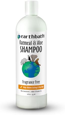 earthbath Oatmeal & Aloe Dog Shampoo, 16 fl oz (1 Pack)