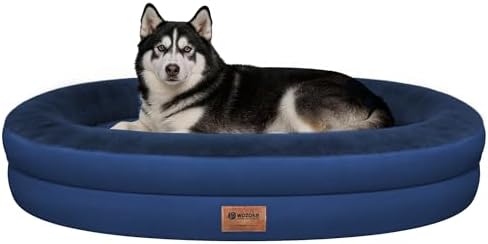 Waterproof Orthopedic Dog Bed for Extra Large Dogs, Navy