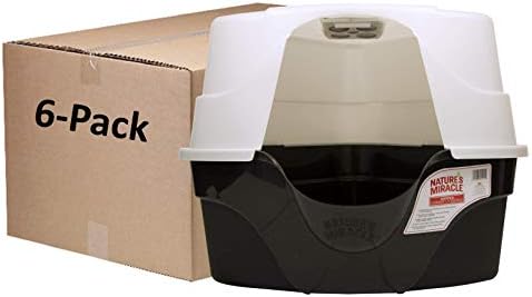 Nature's Miracle Advanced Hooded Corner Cat Litter Box, Set of 6