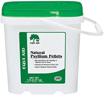 Farnam Equi Aid Natural Horse Psyllium Pellets, Apple/Molasses Flavor 5 lb
