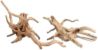 emours Driftwood Branches Reptiles Aquarium Decoration Assorted Size,(5.5-8 inch in Length),4 Pieces (Spider Wood)