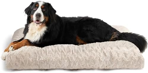 EHEYCIGA XXL Dog Bed 47x29 Inch, Extra Large Pet Beds for Dogs, Beige