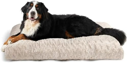 EHEYCIGA XXL Dog Bed 47x29 Inch, Extra Large Pet Beds for Dogs, Beige