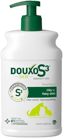 Douxo S3 SEB Dog Seboregulating Shampoo, 0.5% Ophytrium, 16.9 fl oz