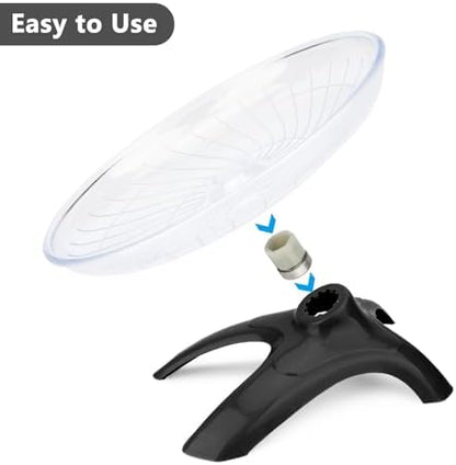 Silent Hamster Exercise Running Wheel Flying Saucer, Black