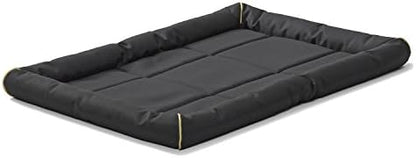 MidWest Homes for Pets XL QuietTime MAXX Ultra-Rugged Dog Bed, Water & Odor Resistant, Bolstered Edge, Non-Slip Bottom, Fits 48-inch Crates, Black