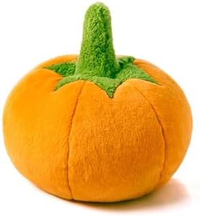 P.L.A.Y. Cute Plush Dog Toys - Fruit & Vegetable Themed Durable Squeaker Chew Toy, Great for Puppies & Small, Medium, Large Dogs - Machine Washable, Recycled Materials (Garden Fresh Pumpkin, Medium)