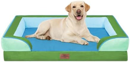 Comfort Expression Orthopedic Dog Bed for Extra Large Dogs with Bolster