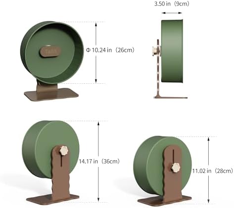 Super‑Silent Hamster Exercise Wheel – 10.2‑inch Quiet Running Spinner