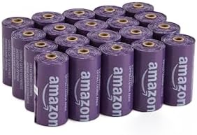 Amazon Basics Premium Lavender Scented Standard Dog Waste Bags, 300 Count (15 Pack of 20)