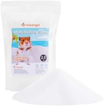 Niteangel Hamster Desert Bath Sand: 2.5lb/40oz No-Dust Bath & Easy to Clump