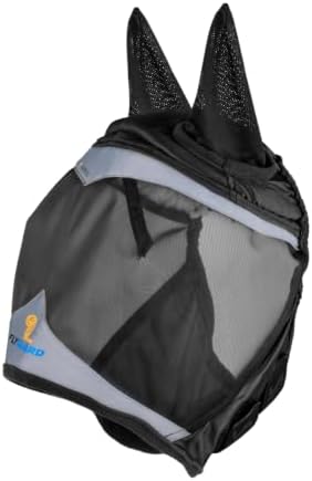 Shires FlyGuard Pro Fine Mesh Fly Mask with UV Protection Jet/Small Pony/Ears