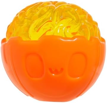 Barkbox Pumpkin Prodigy Dog Toy | Treat-Dispensing Rubber Dog Toy for Aggressive Chewers | Durable Dog Chew Toy for Medium Dogs & Puppy Essentials