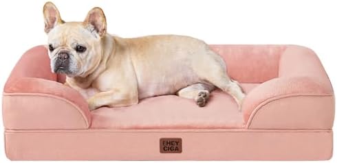 EHEYCIGA Orthopedic Dog Bed Medium Size Dog, Waterproof Washable Pet Beds