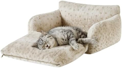 Hollypet Cat Bed Small Dog Orthopedic Couch Beds for Pets up to 13 lbs