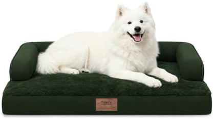MEKIY Orthopedic XL Dog Bed with Bolster for Extra Large Size Dogs