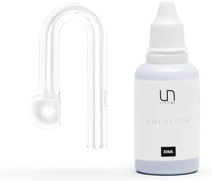 Ultum Nature Systems CO2 Drop Checker - Glass CO2 Drop Checker for Aquarium, CO2 Aquarium Kit with Solution, CO2 Monitor Complete Set for Planted Aquariums - Drop Checker Hang on Edge Mount (HD)