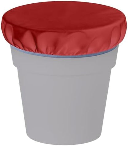 2-5 Gallon Horse Bucket Cover, Waterproof Horse Feed Bucket Cover, Lightweight and Easy to Use (Excluding Bucket, Red)