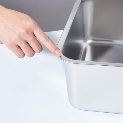 Stainless Steel Litter Box,Metal Cat Litter Box,Medium Cat Litterbox