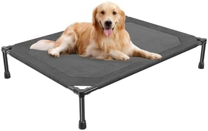 Simple Trending Elevated Dog Bed for Large Dogs, Waterproof Raised Dog Cot