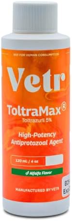 Toltrazuril 5.0% for Horses, Dogs, Cats, 120mL/4 Ounce, for Non-Food Chain Animals, Alfalfa
