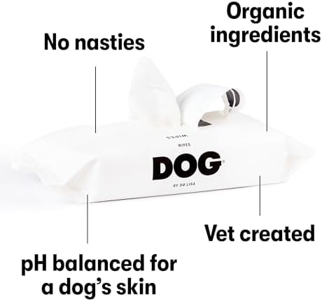 DOG by Dr. Lisa - Dog Wipes - Plant-Based, Natural Bathing Wipes for Dogs - Made from 100% Compostable Bamboo - Vet-Created - Vegan, Non-Toxic - 960 Count