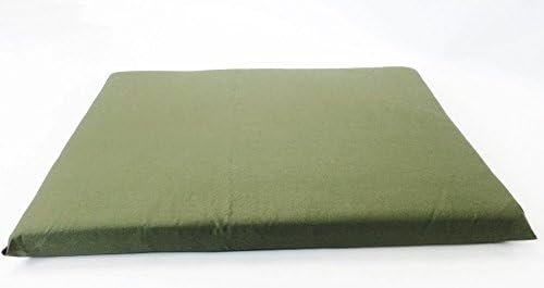 Luxurious Comfort Solid Pad Memory Foam Pet Dog Bed with Inner Waterproof Case and External Cover for Small and Medium Dogs + Free 2nd Cover (Complete Bed - 34"x27"x3", Canvas - Green)
