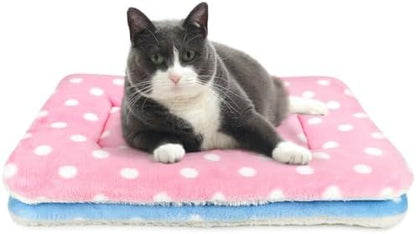 2 Pack Cat Blanket for Indoor Cats, Ultra Soft & Warm Calming Bed