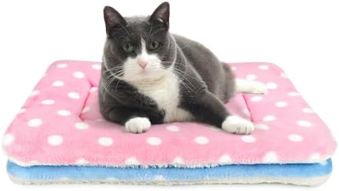 2 Pack Cat Blanket for Indoor Cats, Ultra Soft & Warm Calming Bed