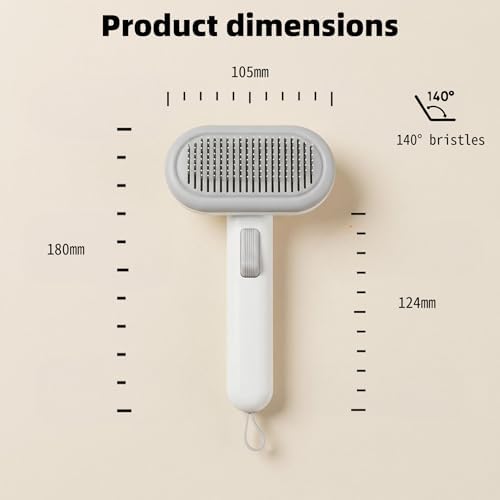 Self Cleaning Cat Brush for Shedding for Long & Short Haired Cats