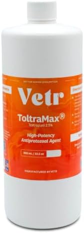 Toltrazuril 2.5% for Horses, Dogs, Cats, 960mL/32.4 Ounce, for Non-Food Chain Animals