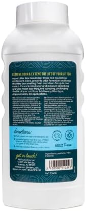 ALZOO Cat Litter Deodorizer, Concentrated Granules Help Neutralize Litter Box Odors & Extend Litter Freshness, Mineral-Based Formula, Up to 30 Uses, 26.6 Oz. Ocean Breeze, Pack of 1