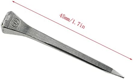 E-outstanding 50Pcs Steel 1.2 Inch E3 Horseshoe Nail, Low-Carbon Steel