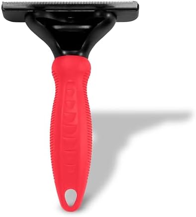 Paw Brothers Deshedding Tool, Deshedding Brush for Dogs and Cats, Professional Dog Grooming for Shedding, Pet Hair Remover, Fur Removal Brush for Medium and Long Pet Hair, 4" x 6", Large