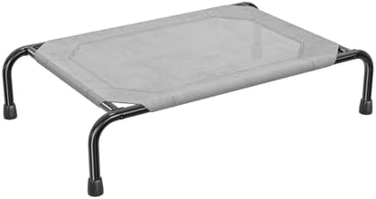 Simple Trending Raised Dog Bed for Small Dogs, Elevated Dog Cot, Grey