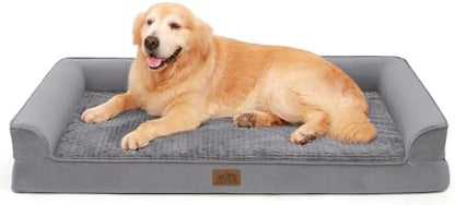 COZY KISS Orthopedic Dog Bed for Extra Large Dogs, U Shaped XXL 48x32 inch