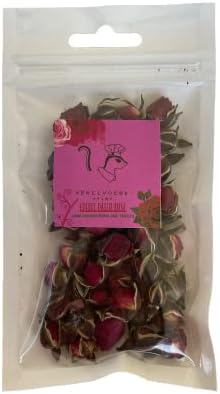 Edible Dried Rose - Made with Real Flower - Cage Decoration, Snacks and Food - for Sugar Glider, Rabbits, Guinea Pigs and Small Animal Pet (10g)