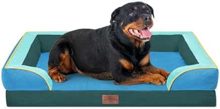 Comfort Expression Orthopedic Dog Bed for Extra Large Dogs with Bolster