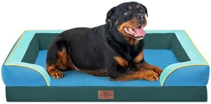 Comfort Expression Orthopedic Dog Bed for Extra Large Dogs with Bolster