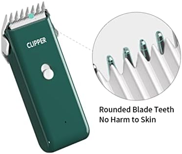 Professional Household Waterproof Low Noise Pet Hair Clippers Electric USB Rechargeable Painless Grooming Tools Hair Grooming Trimmer for Small Medium Dog Cat AP005 Green