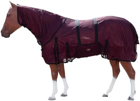 HILASON Horse Fly Sheet Breathable Mesh UV Protection Mosquito Bug Summer