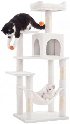 SONGMICS HOME Cat Tree for Indoor Cats, Multi-Level Tower
