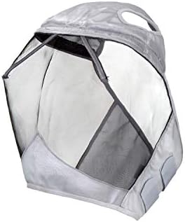 Harrison Howard CareMaster Thick Fleece Padding Translucent Fine Mesh Horse Fly Mask Standard Silver/Black Retro Medium Cob