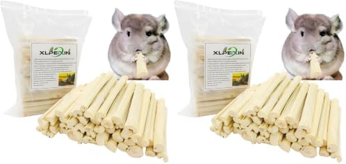 300g Snacks Sweet Bamboo Chew Toy for Rabbits Chew Sticks for Hamster Chinchilla Guinea Pig,Molar Treats Snack for Small Animals (Pack of 2)