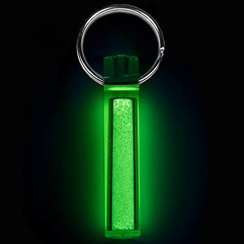 GEAR AID Ni Glo 2” UV Rechargeable Glowing Keychain – Multi-Purpose Glow-in-the-Dark Accessory for Camping