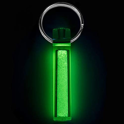 GEAR AID Ni Glo 2” UV Rechargeable Glowing Keychain – Multi-Purpose Glow-in-the-Dark Accessory for Camping