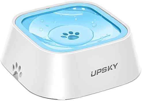 UPSKY 35oz No-Spill Pet Water Bowl, Slow Water Feeder for Dogs and Cats