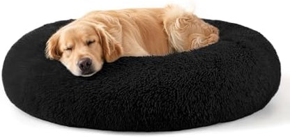 Dog Beds Large Sized Dog and Cats, 32in Pet Beds for Large Pet (Black)